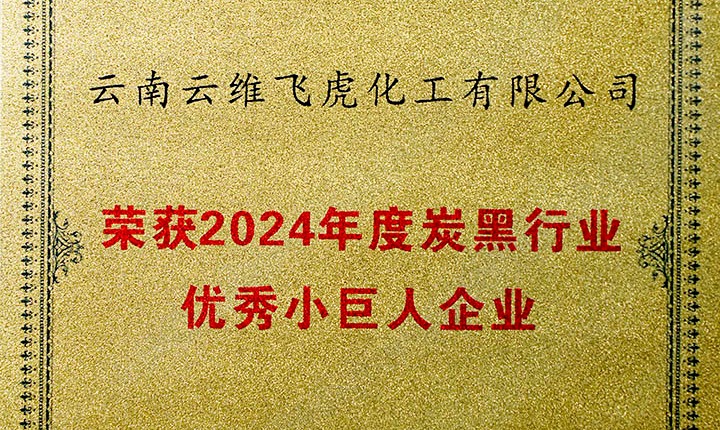 荣誉加冕，未来可期！云维飞虎公司荣膺“中国炭黑行业优秀小巨人”